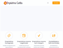 Tablet Screenshot of emprestimoscuritiba.com.br